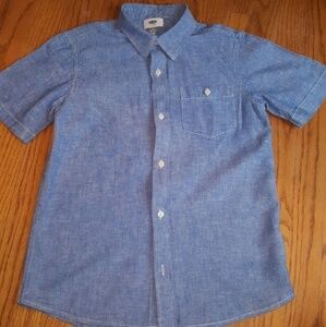 Old Navy Chambray Linen Button Down shirt